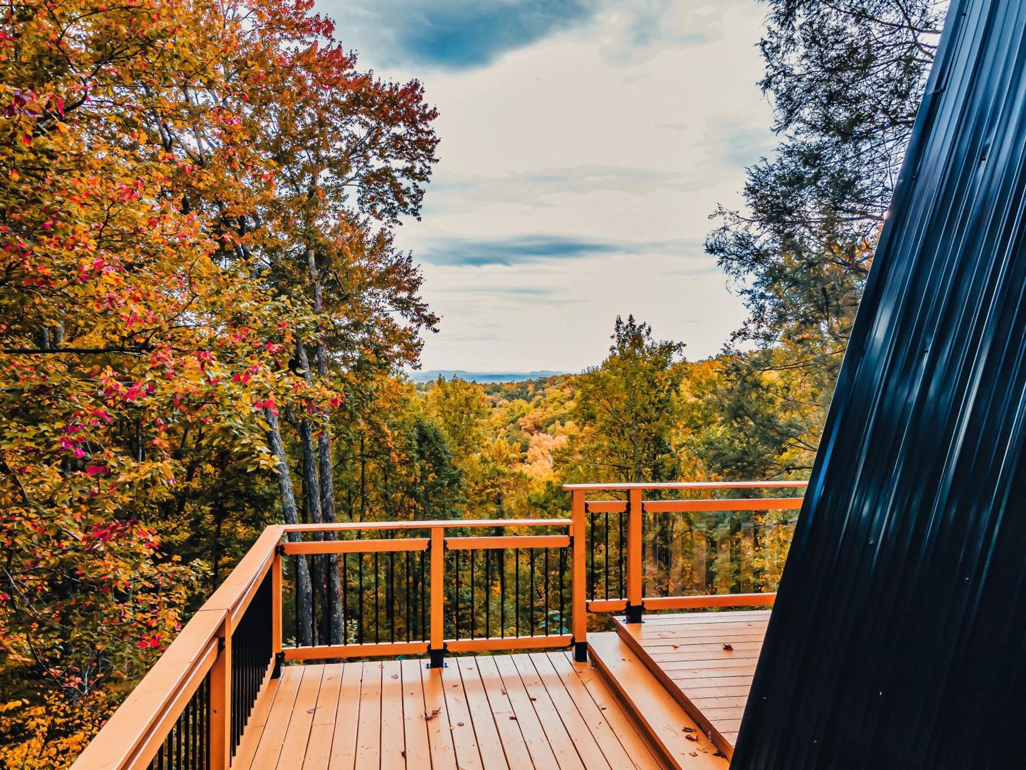 Secluded Mtn View New! 10 Mins To Gatlinburg Or Park Villa ภายนอก รูปภาพ