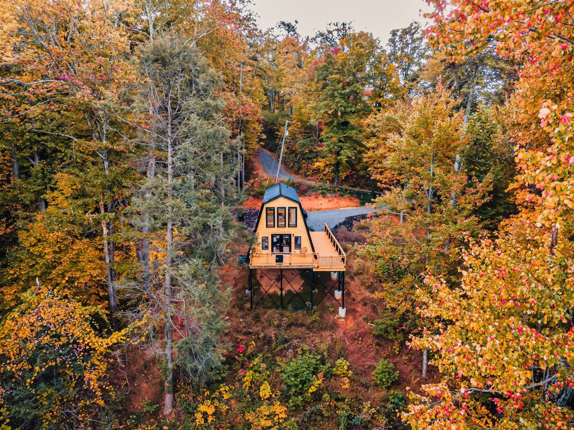 Secluded Mtn View New! 10 Mins To Gatlinburg Or Park Villa ภายนอก รูปภาพ